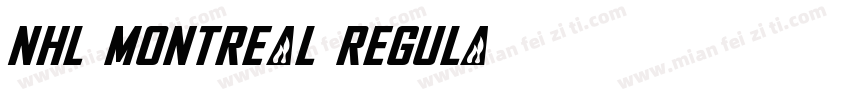 NHL Montreal Regula字体转换